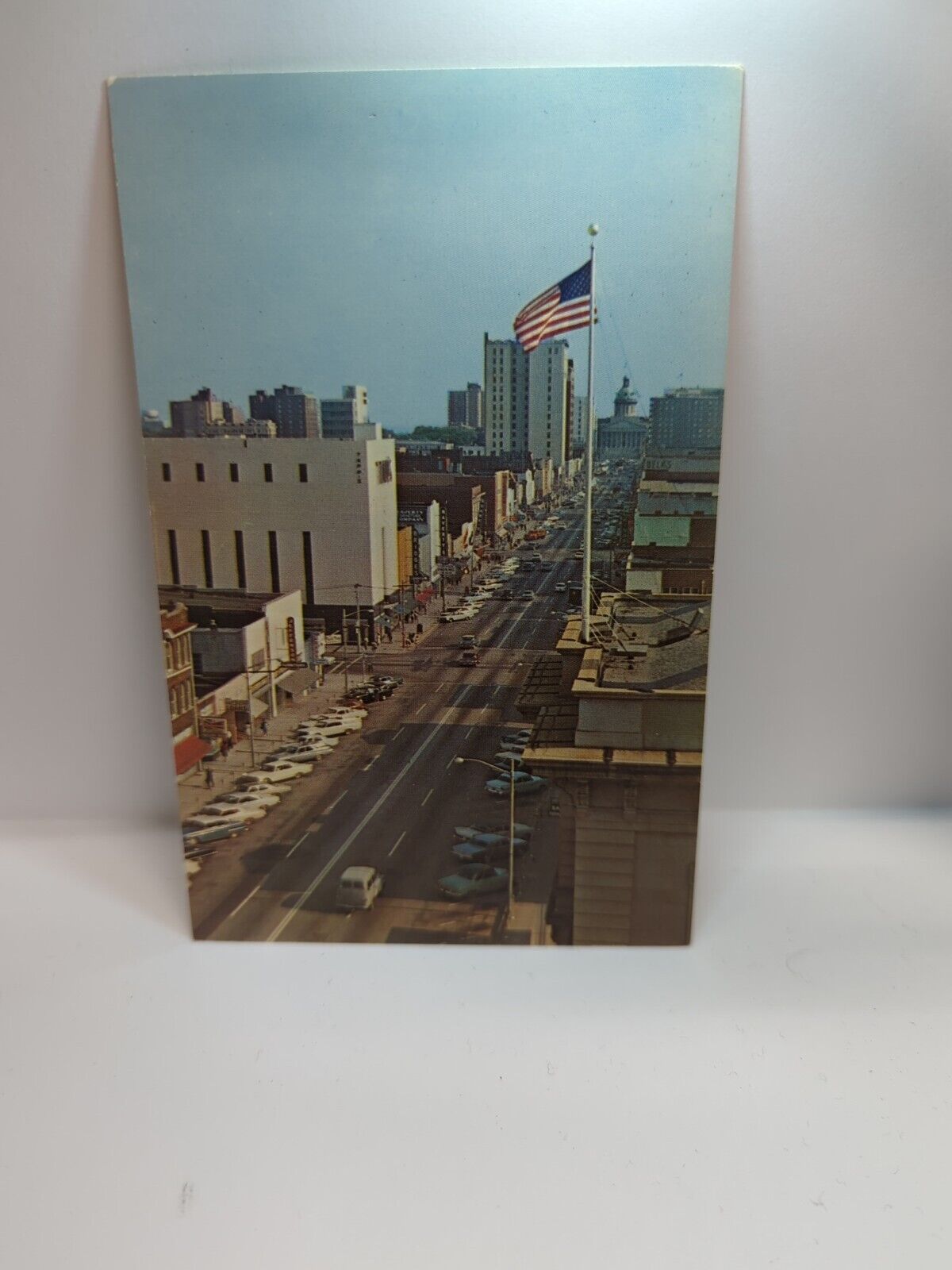 Columbia SC- South Carolina, Main Street, Aerial View, Vintage Postcard