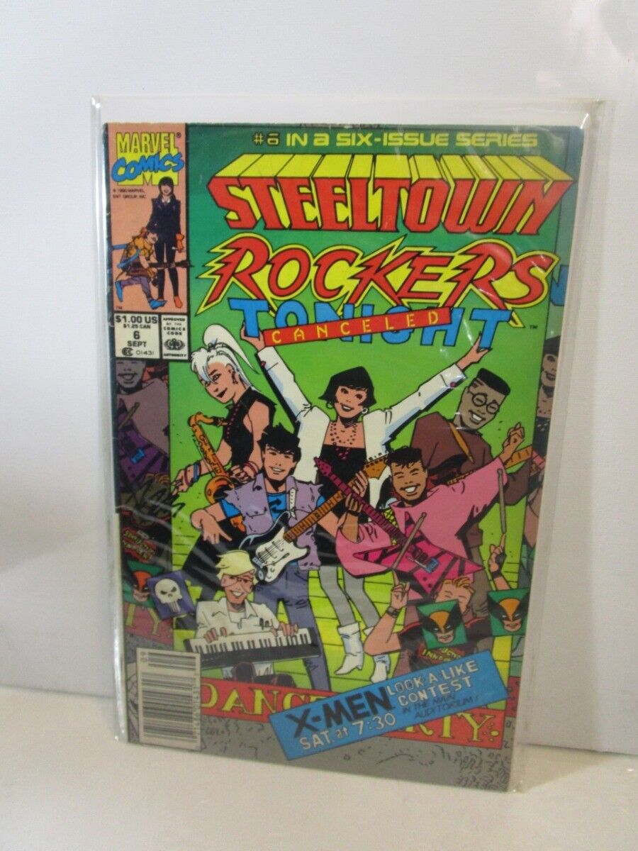 Steeltown Rockers #6 Marvel Comics 1990 BAGGED BOARDED