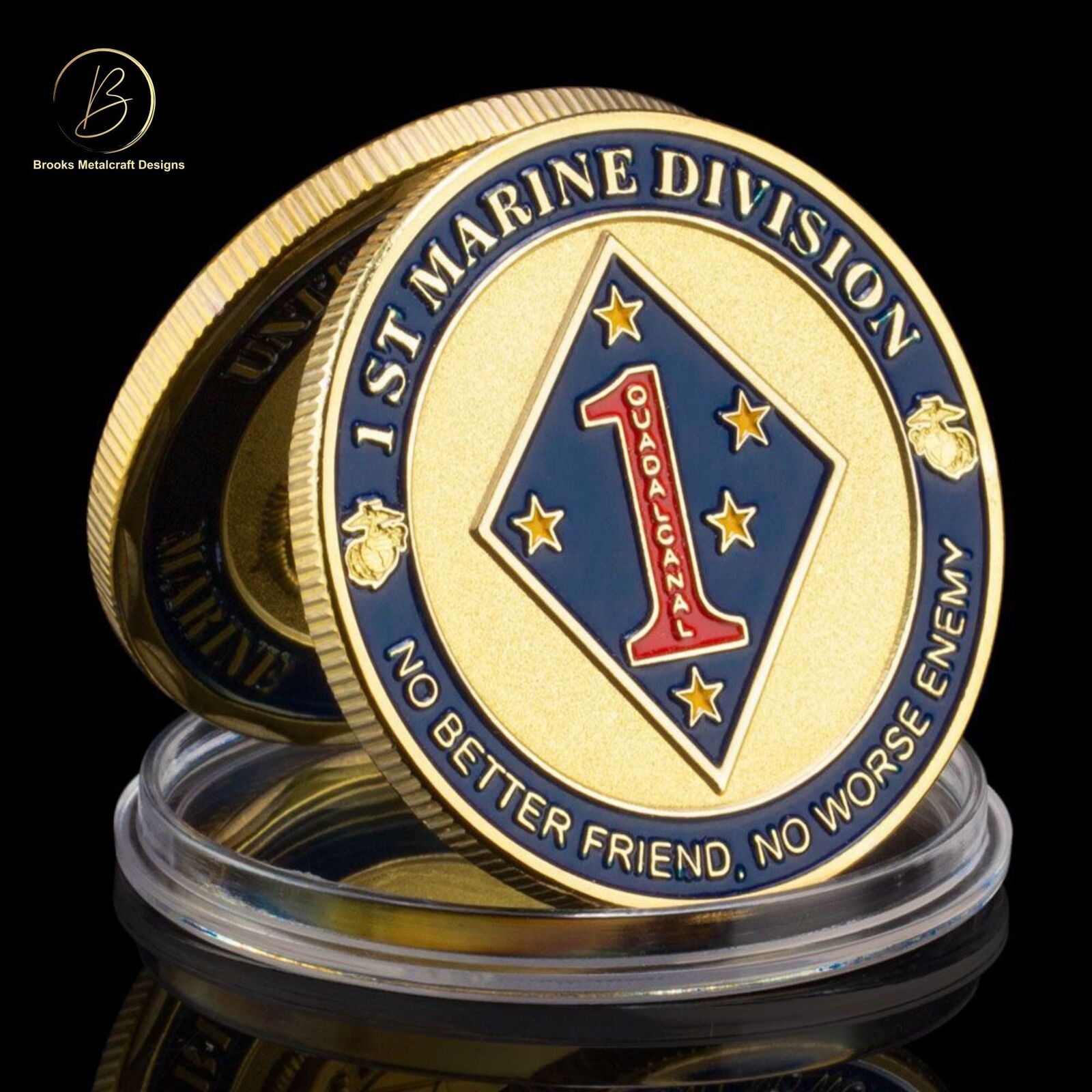Marine 1st Division Challenge Coin