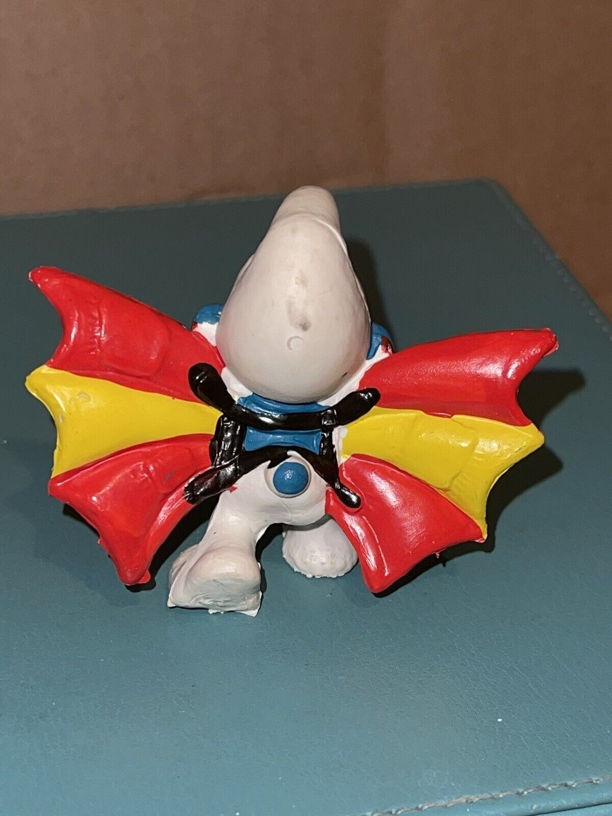 The Smurfs Hand Glider Vintage Smurf Figurine Schleich  Peyo PVC