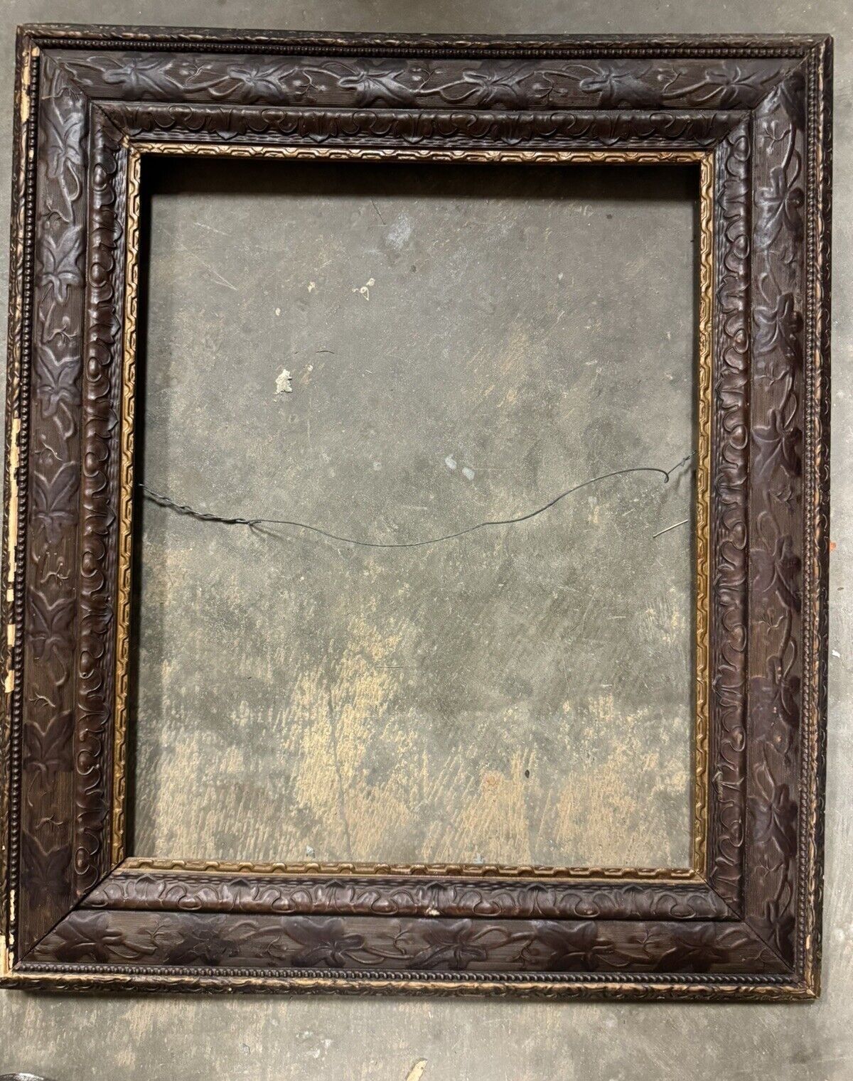 Vtg Victorian Style Wood Gesso Gilded Art Painting Picture Frame Fits 16” X 20”