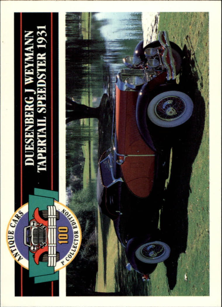 1992 Antique Cars #44 Duesenberg J Weymann Tapertail Speedster - 1931