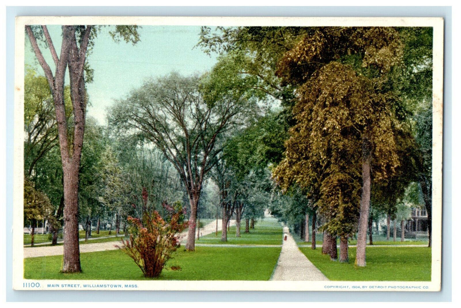 c1910s Main Street, Williamstown Massachusetts MA Unposted Postcard