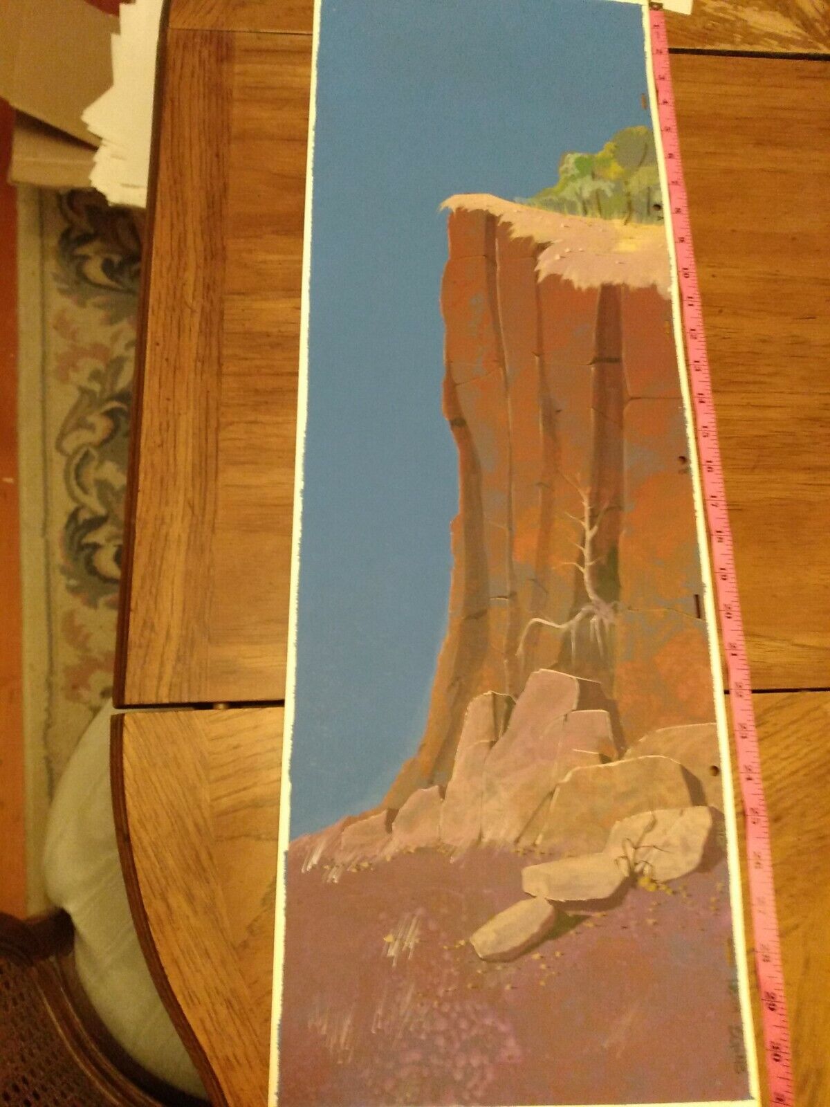 Vintage HARDY BOYS animation cels PANORAMIC BACKGROUND PRODUCTION ART  cel 1960s