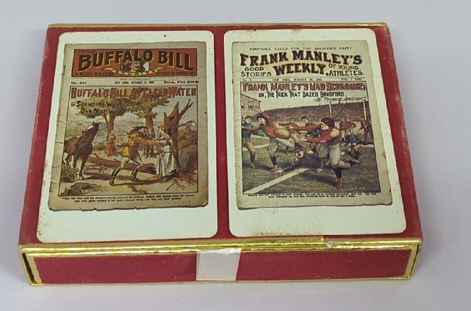 Congress Playing Cards Double Deck Buffalo Bill Frank Manley\'s Weekly Complete