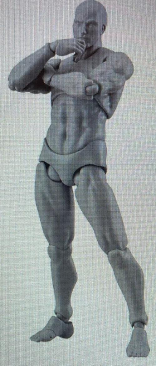 Max Factory Figma Archetype Next Male Action Figure (Gray Colored Version)