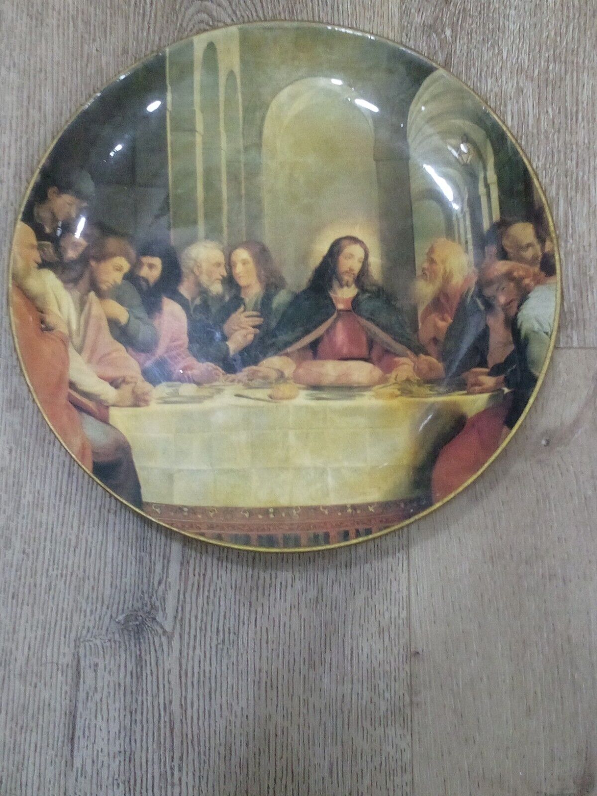 Jesus At The Last Super Dinner Plate
