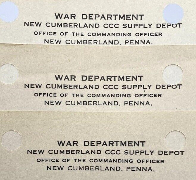 CCC New Cumberland Pennsylvania Civilian Conservation Corps