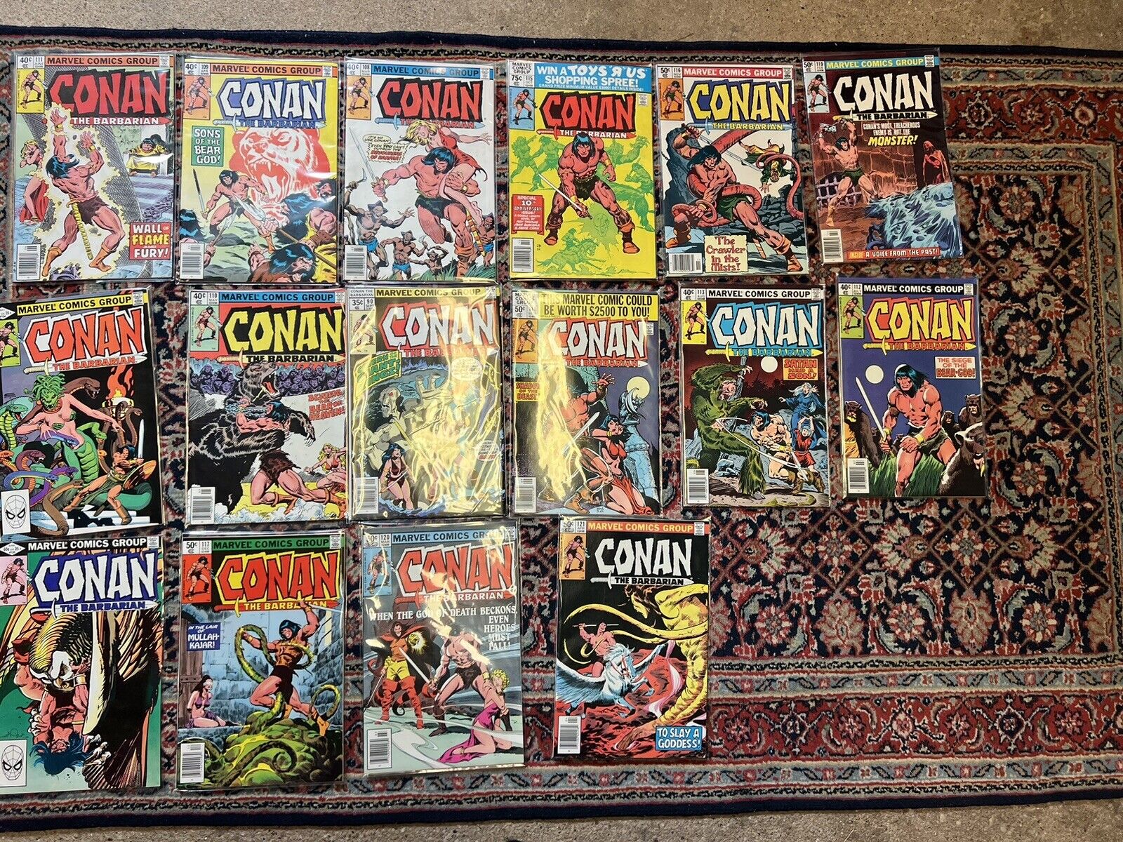 Conan The Barbarian 16 Issue Comic Lot F to VF