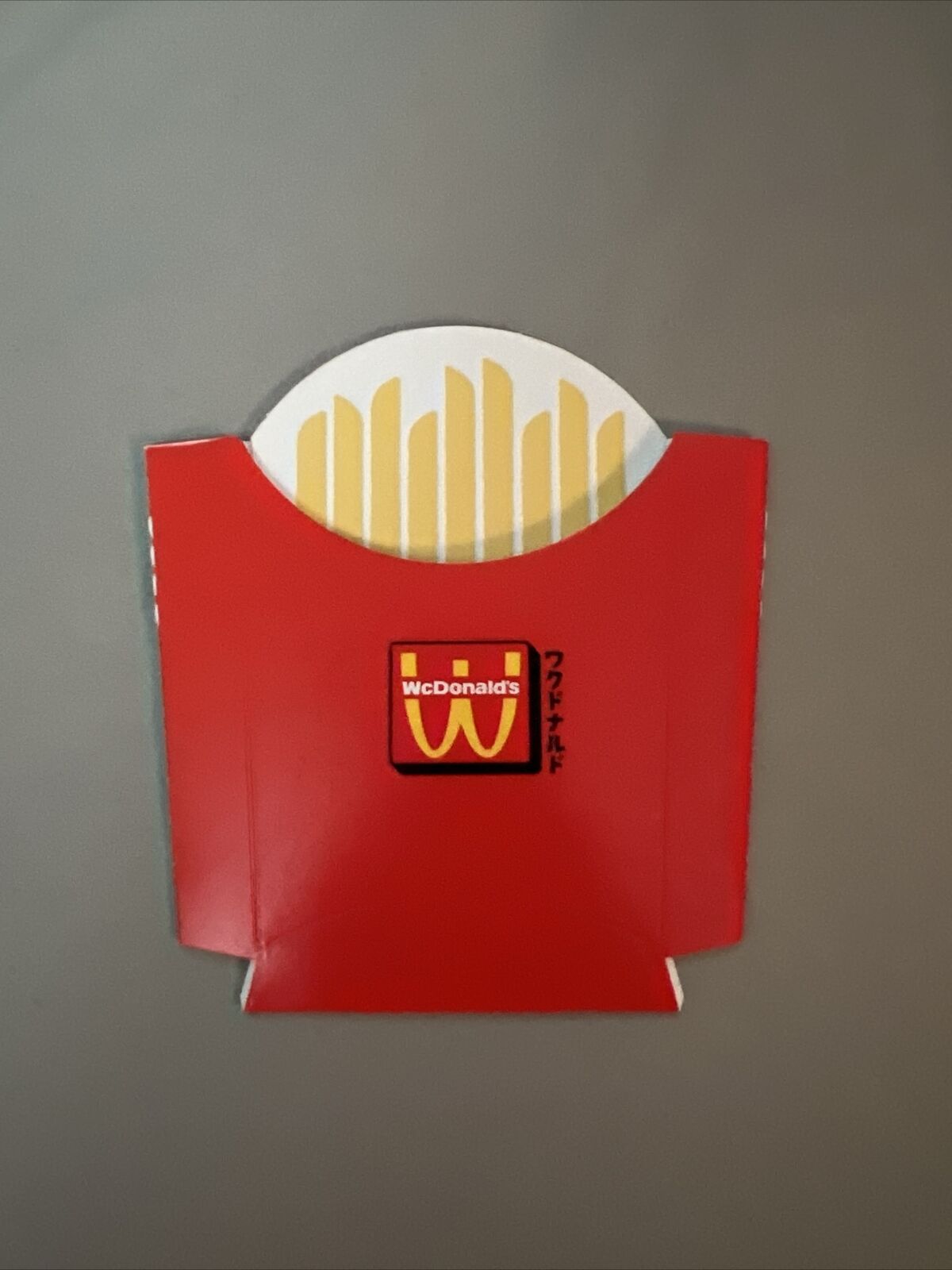 McDonald’s WcDonalds Medium Fry Box - UNUSED