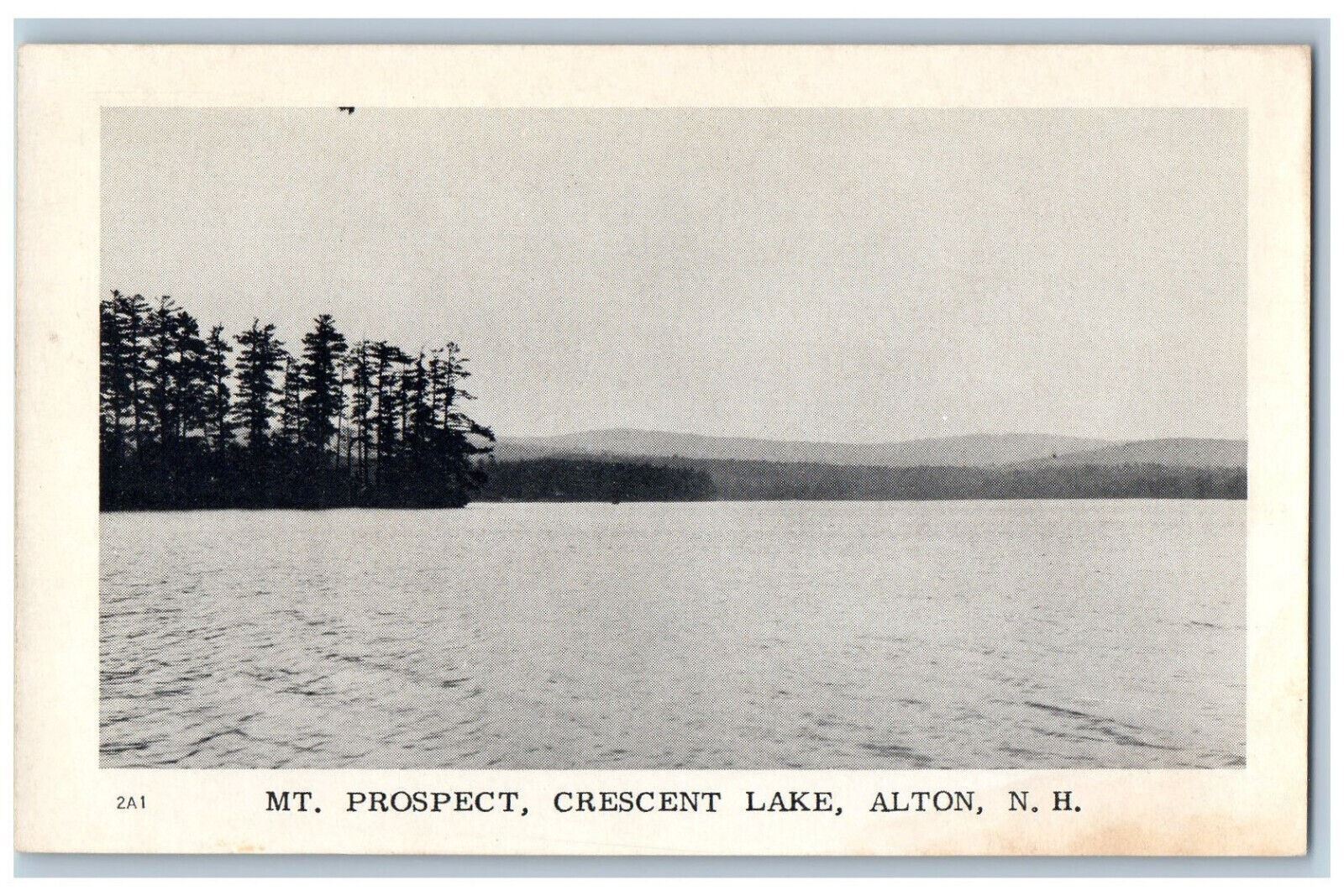 c1940\'s Mt. Prospect Crescent Lake Alton New Hampshire NH Vintage Postcard