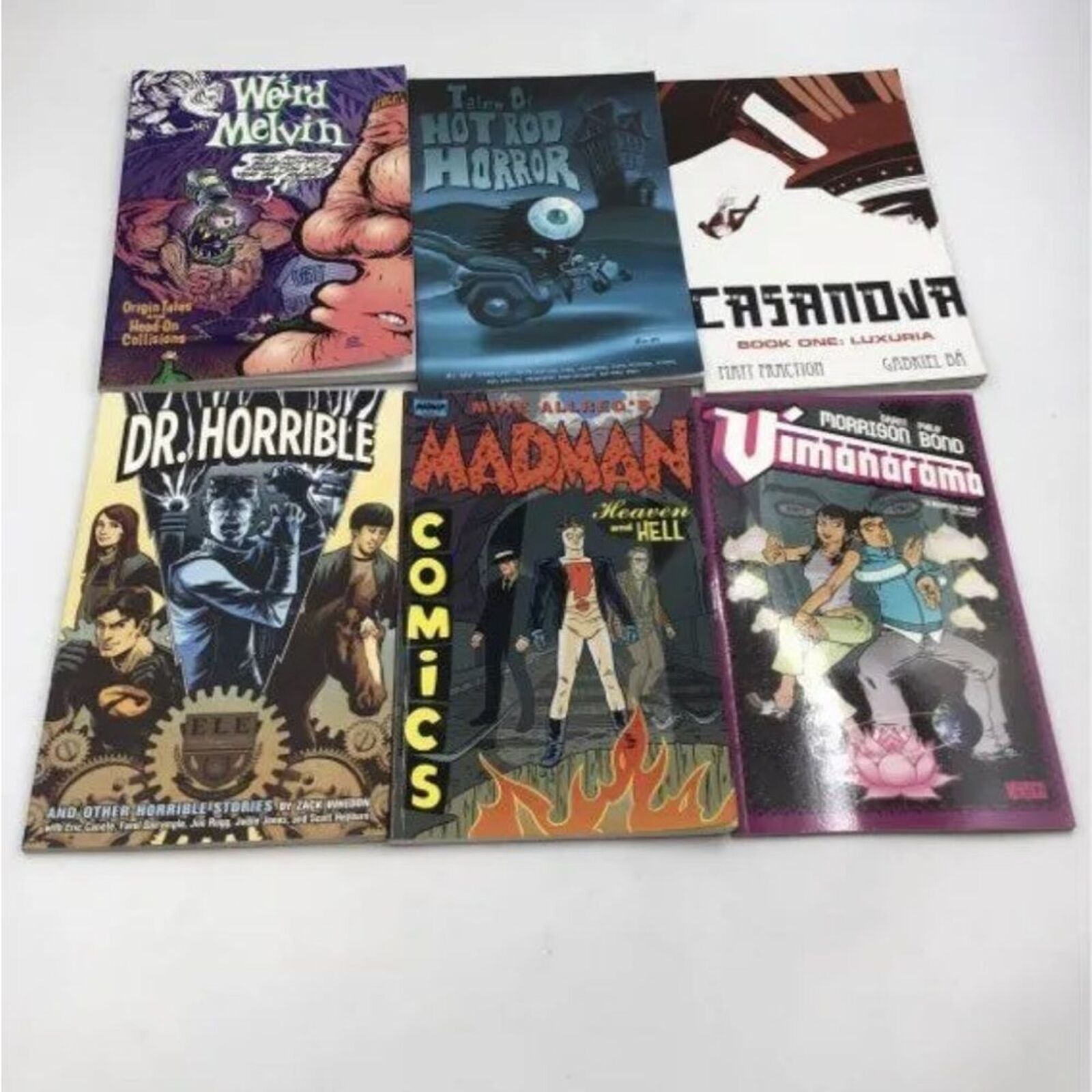 Vintage Vertigo Vimanarama Dr. Horrible Madman & Other Comic Books - Mixed Lot