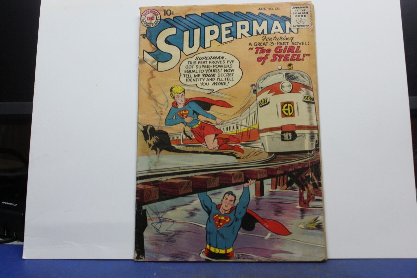 SUPERMAN #123 PROTOTYPE SUPERGIRL 1958