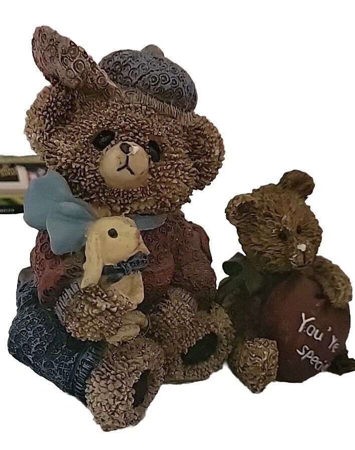 2 Vintage Bear Figurines
