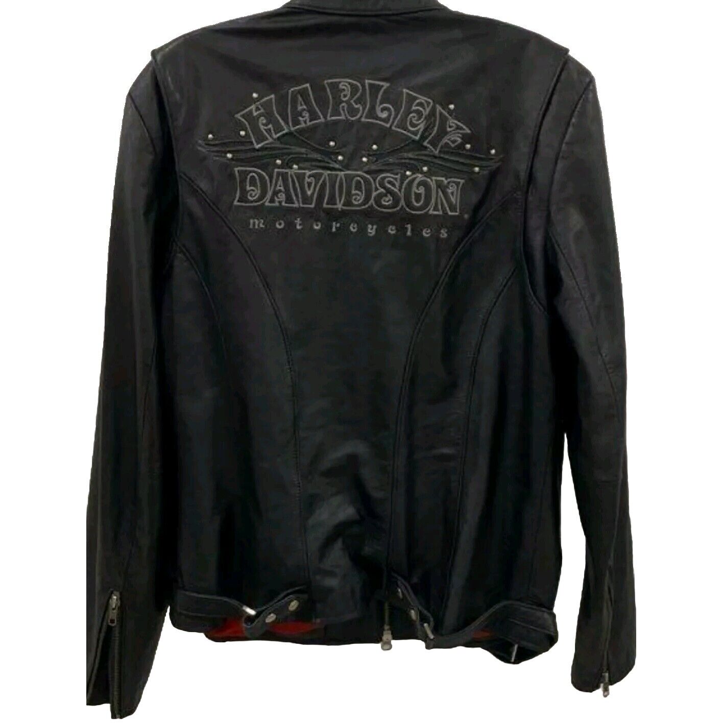 Harley Davidson Jacket Women Black Size XL RN 103819  CA 03402