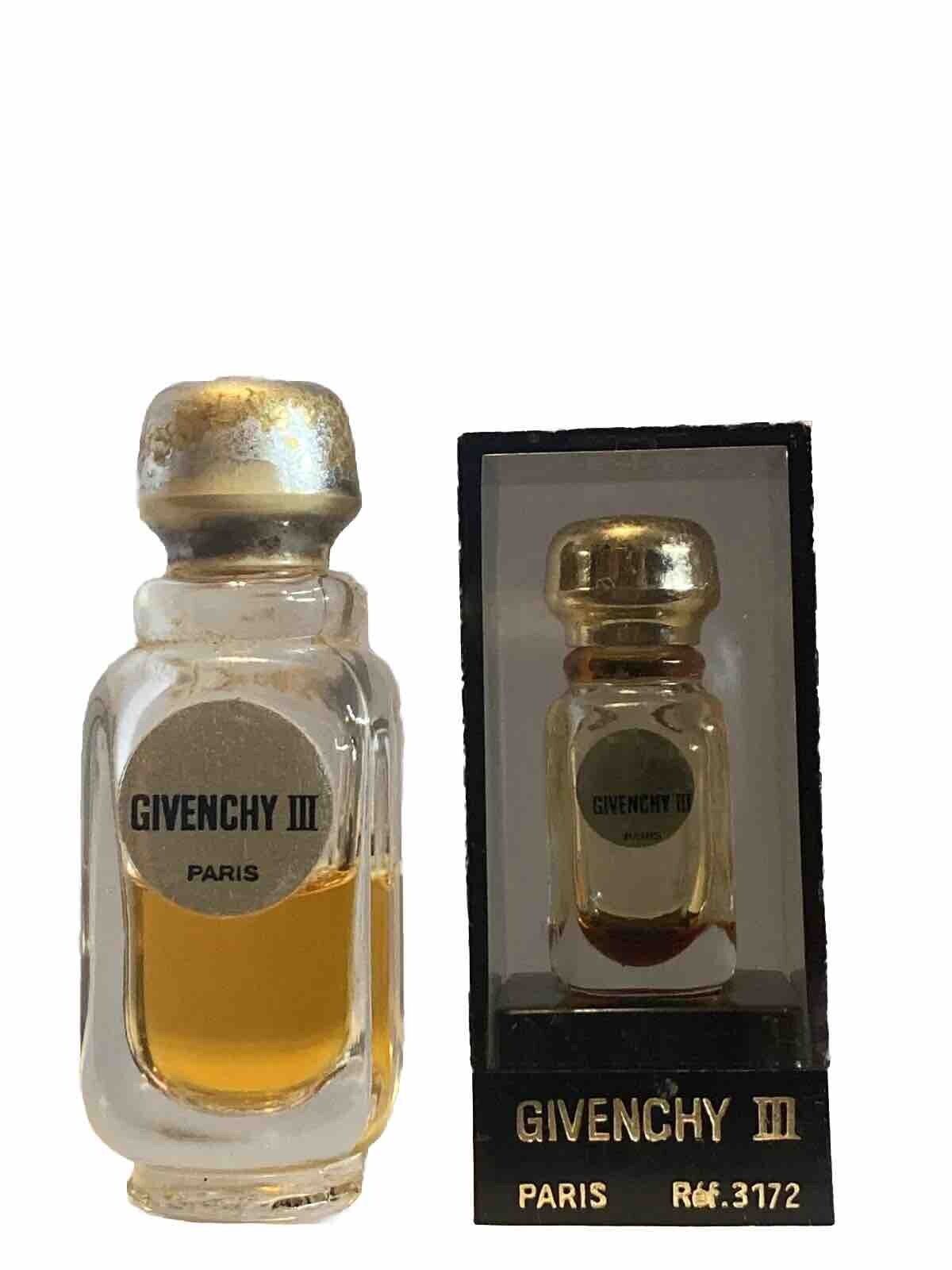 Givenchy III Perfume 1/4oz/7.5ml; ALSO Micro Mini In Case VINTAGE COLLECTORS