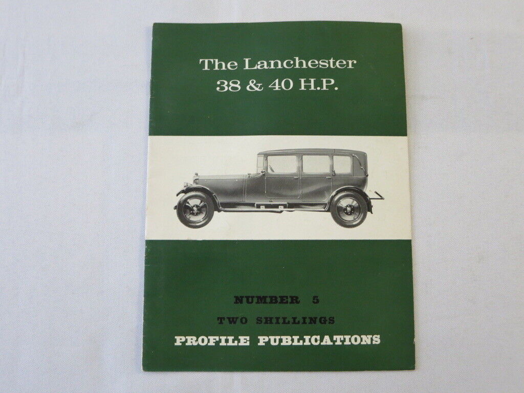Vintage Lanchester 38 & 40 HP Car Profile Publications Book Brochure 