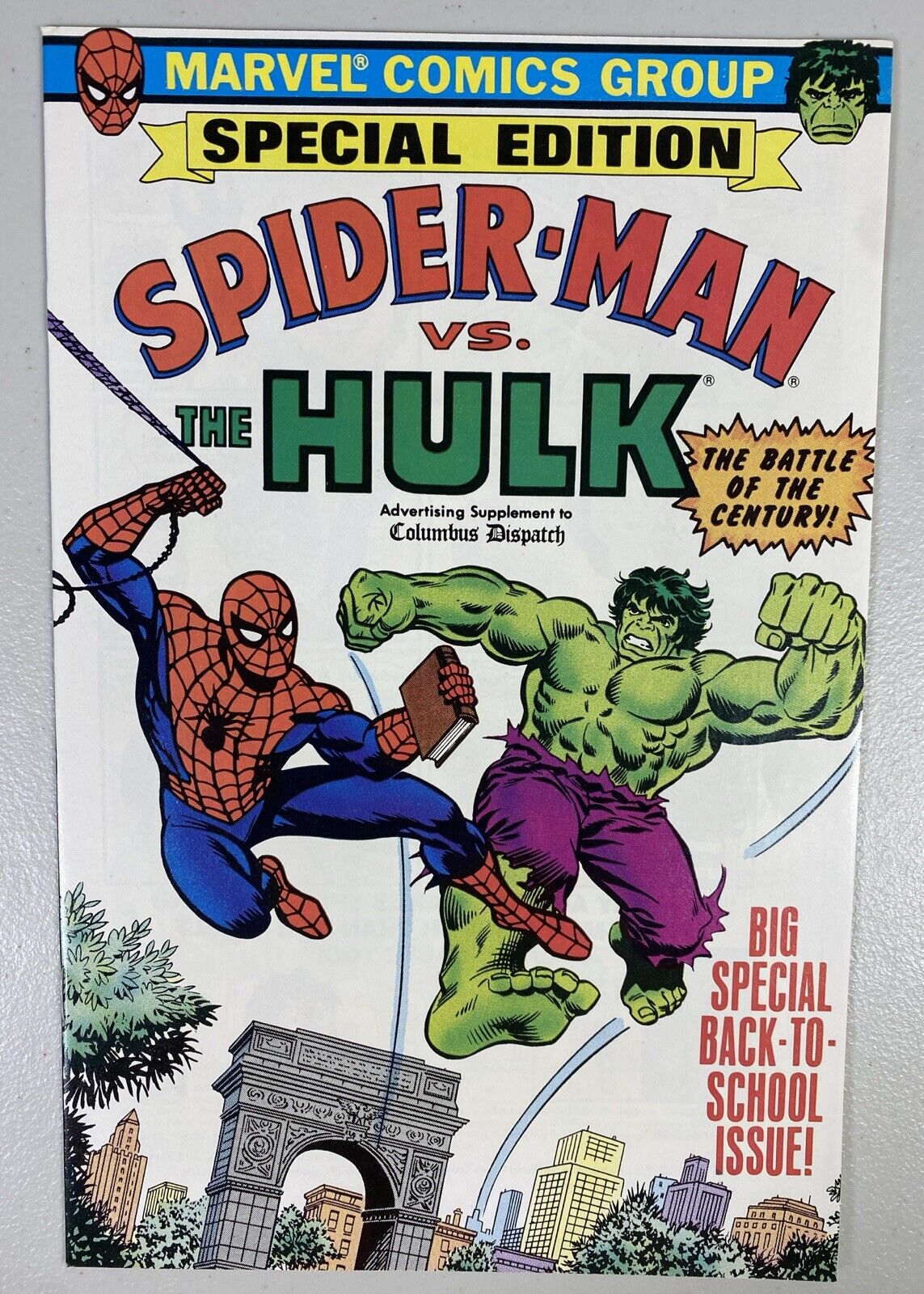 SPECIAL EDITION SPIDER-MAN VS. THE HULK ~ COLUMBUS DISPATCH - 1979 MARVEL NM