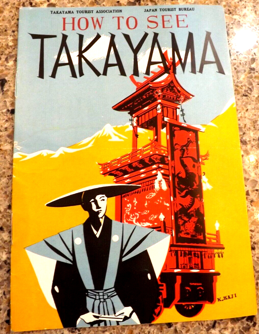VINTAGE 1937 TAKAYAMA JAPAN BROCHURE 14 PAGES BOOKLET MAP