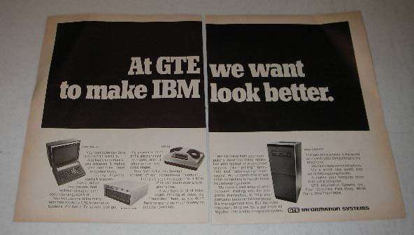 1973 GTE Small Computer, Modem, Multiplexer Ad