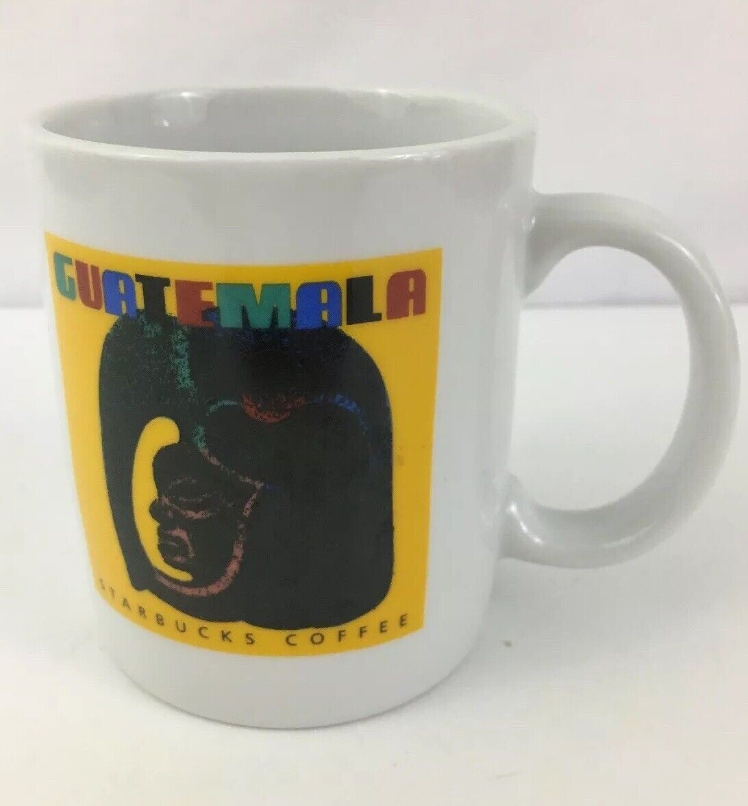 Starbucks Coffee Company Guatemala Mug Cup Logo Yellow Label Elephant