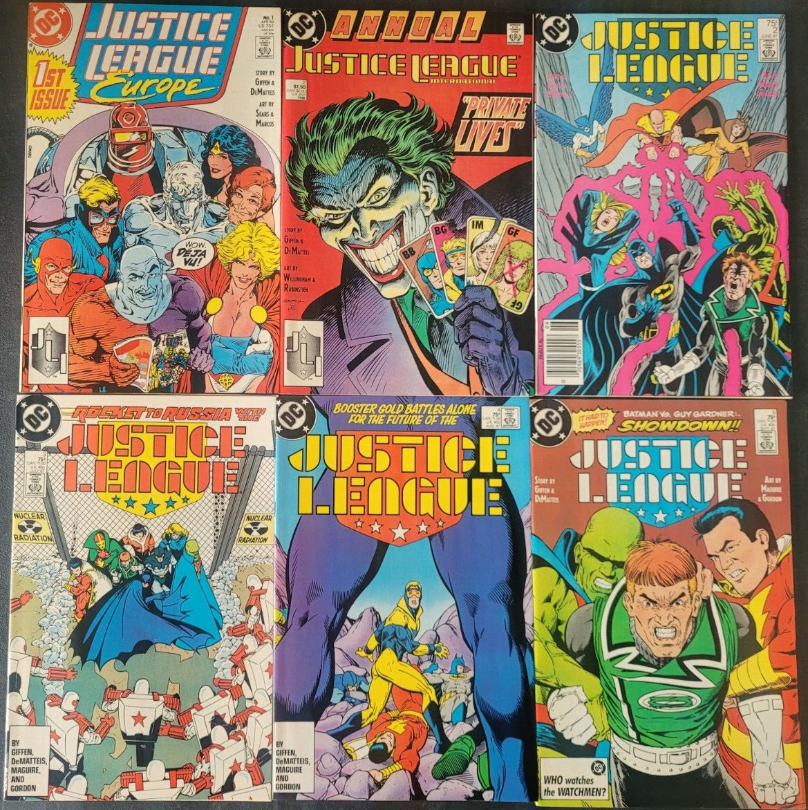 JUSTICE LEAGUE AMERICA SET OF 54 ISSUES (1987) DC COMICS ADAM HUGHES MAGUIRE+