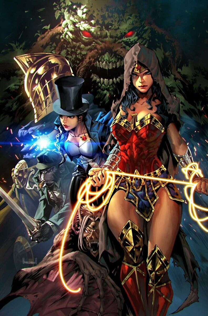 Wonder Woman 11x17 Bruce Wayne POSTER DC Comics Superman Zantana Swamp Thing Art