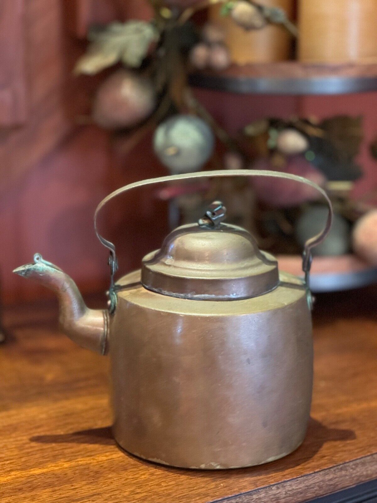 Vintage Skultuna Sweden  Copper Teapot Tea Kettle with Gooseneck Spout 1611 1L