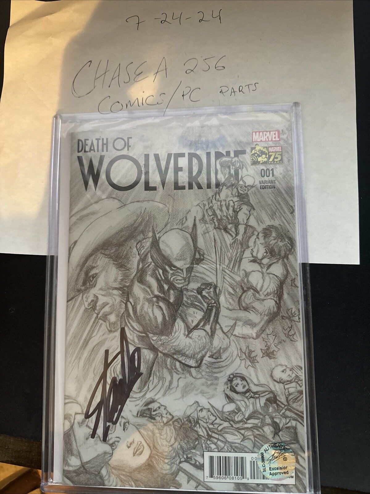 Death of Wolverine 1E NM+ AlexRoss B&W 1:300 Variant