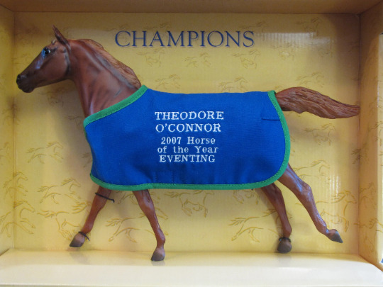 TEDDY THEODORE O\'CONNOR w/ cm blanket eventer Olympic Breyer horse NIB
