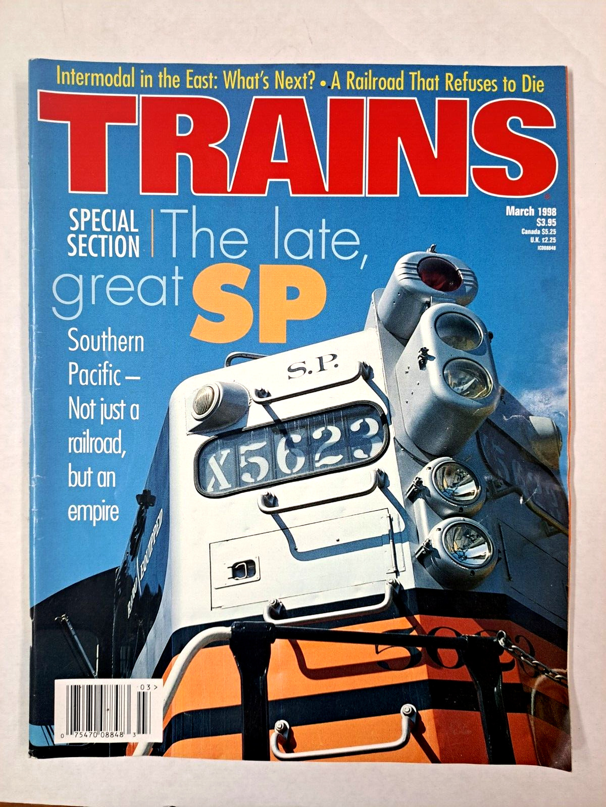 March 1998 TRAINS magazine trains railroad