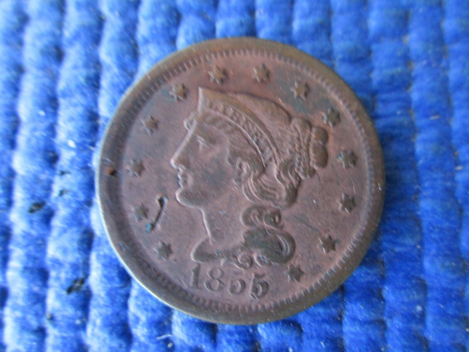 Antique Civil War Era Large Copper Cent Dated 1855