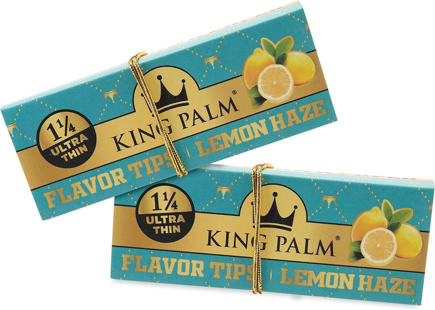 King Palm | 1 1/4 | Lemon Haze | Papers with Prerolled Filter Tips | 2 Booklets