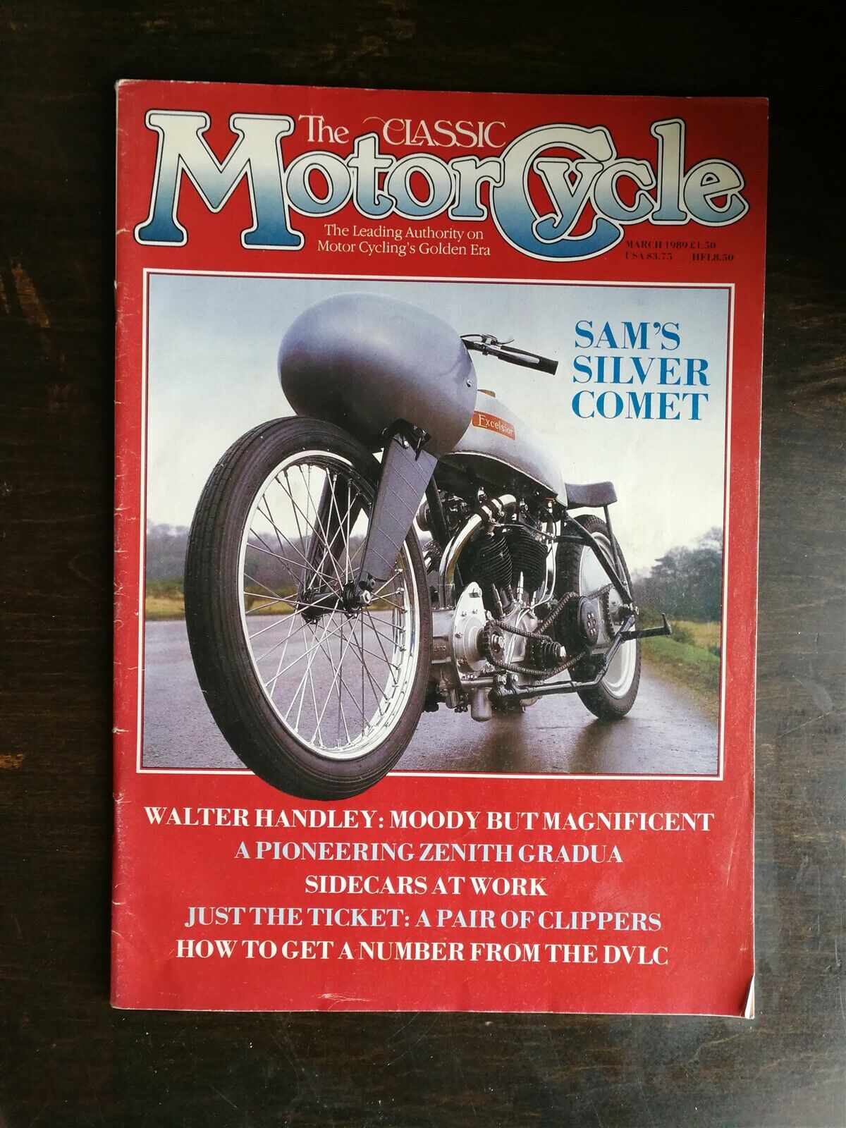 The Classic Motorcycle March 1989 1957 & 1959 Royal Enfield 1913 Zenith Gradua
