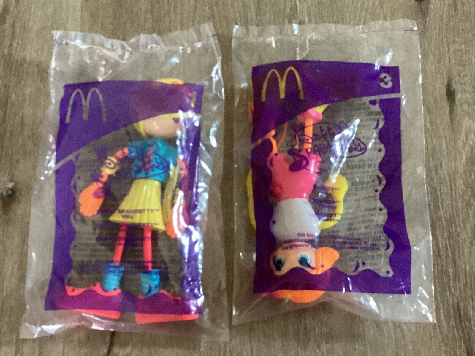 LOT Of 2 2003 McDonald’s Betty Spaghetty Happy Meal Toys  #1 & #3 NIP