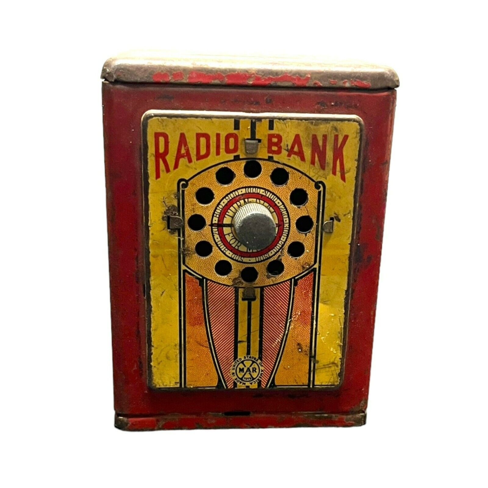 Marx Metal Radio Bank Antique Vintage 1920's?  Not working