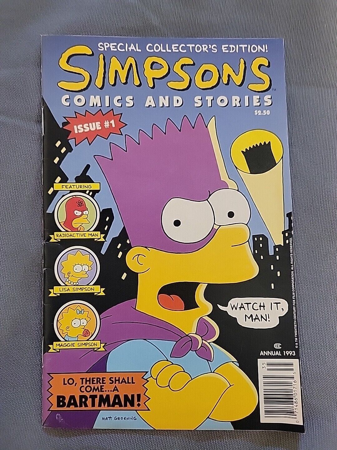 The Simpsons Comics and Stories #1 (1993, Simpsons Illustrated) Mini-Comic VF-