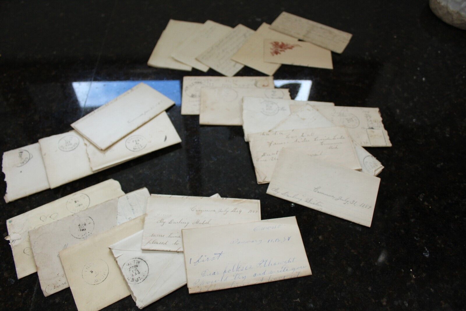 Antique Handwritten Letters 1889 Or Earlier Lot of 23 Some Postmarked