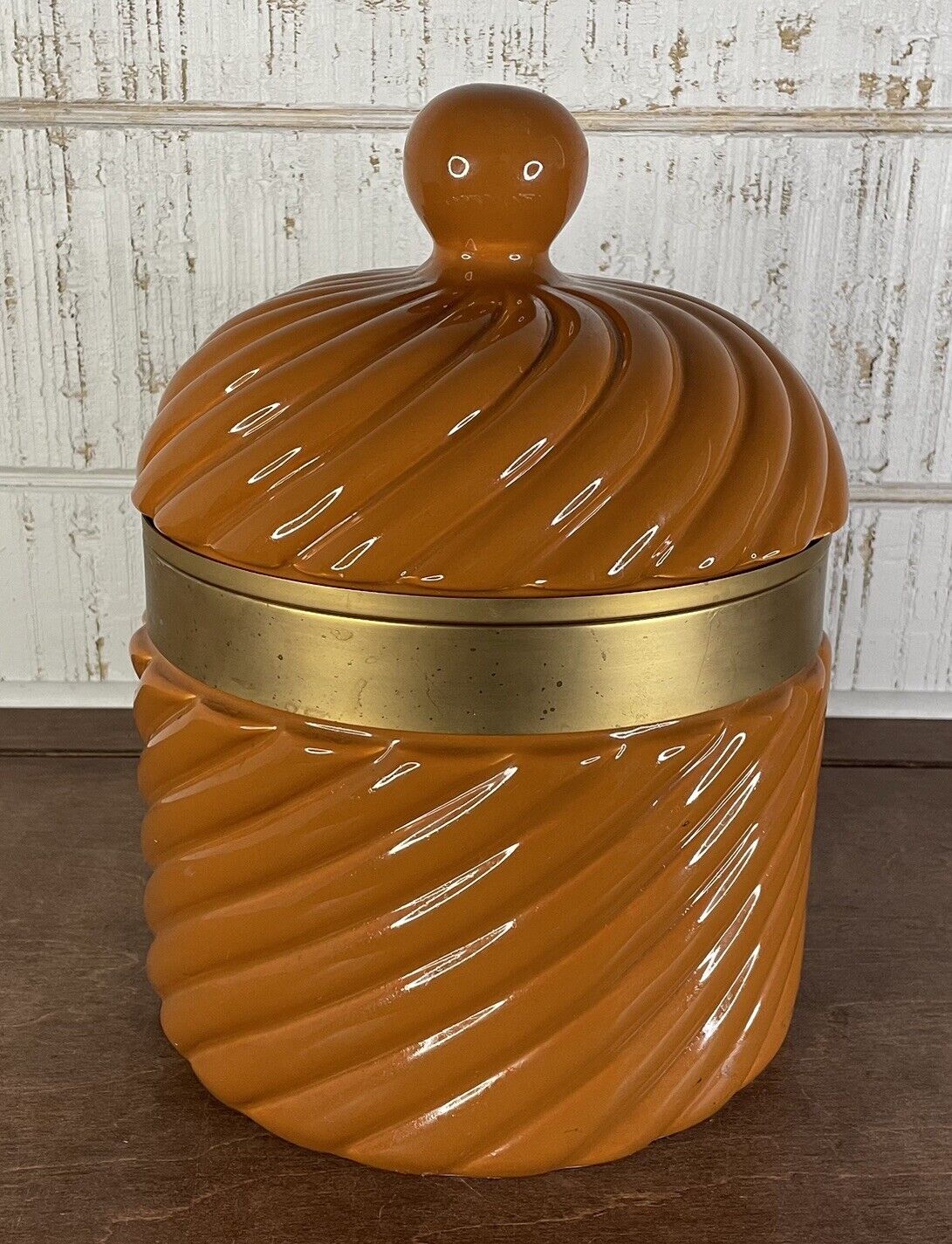 Large Italian Ceramic Ice Bucket by Tommaso Barbi