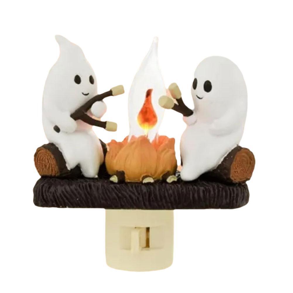 Ghost Campfire Flickering Nightlight Fire Marshmallow Night/Light Halloween Gift