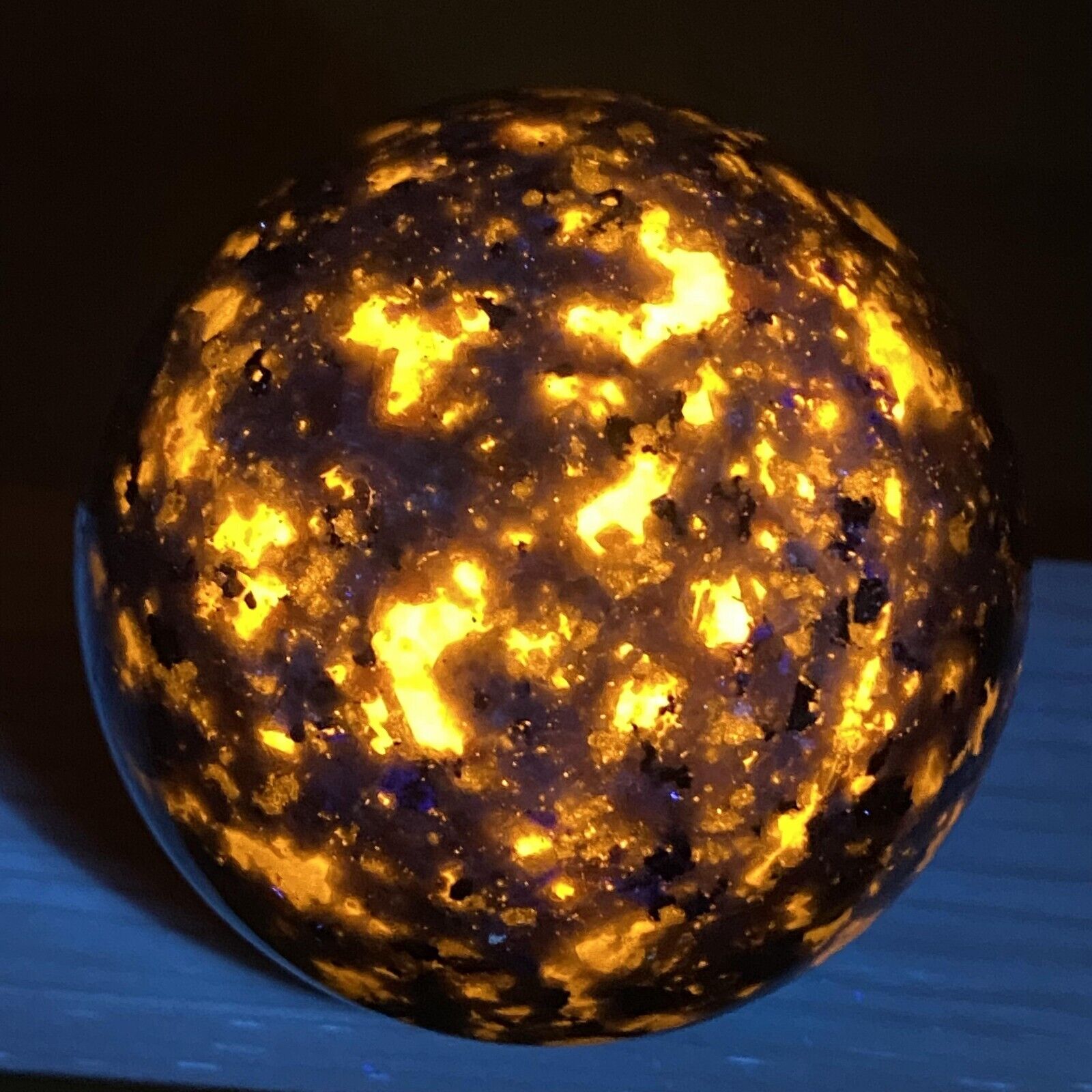 1pc Natural Yooperite Ball Quartz Crystal Polished Sphere reiki 50mm+ healing