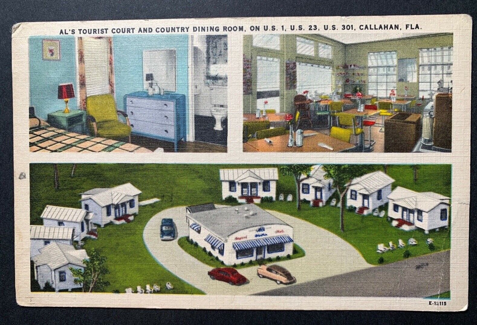 Multi-View Postcard Callahan FL - Al\'s Tourist Court Motel
