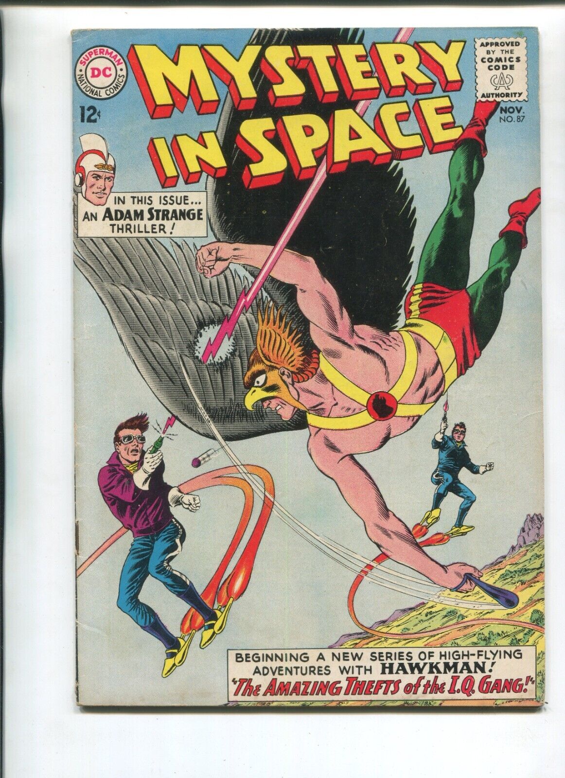MYSTERY IN SPACE 87 VG+ V1 DC 1963 ADAM STRANGE HAWKMAN 1ST IRA QUIMBY