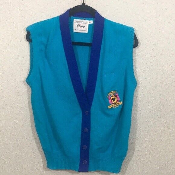 Disney Store Vintage 1990’s Cast Member ONLY Embroidered RARE Vest size M