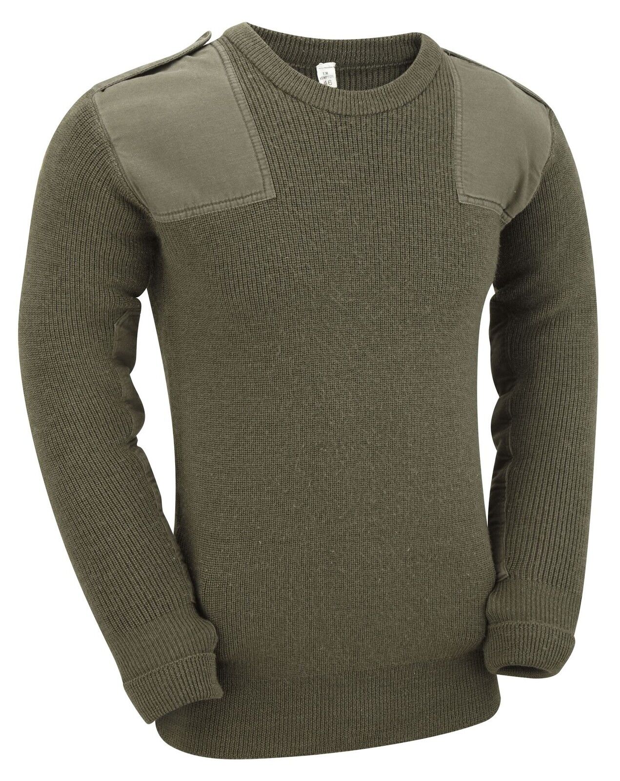 Army Jumper Original German Warm Wool Sweater Military Work Pullover Olive Green