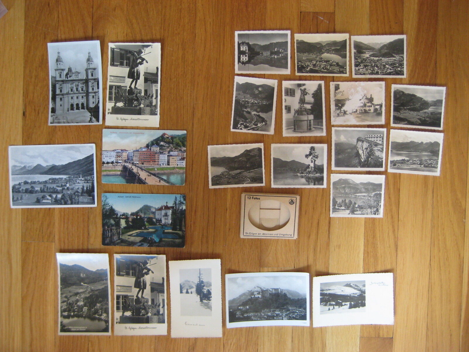huge lot of vintage Austria real photo POSTCARDS st gilgen am abersee kaiserl