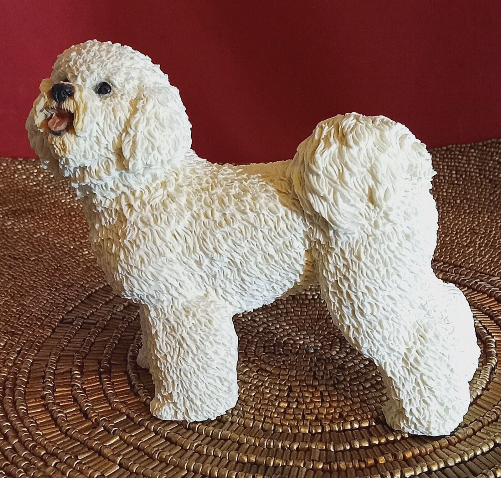 Vtg 1992 Bijon Frise Dog Figurine By Castagna Collection 4 1/4\