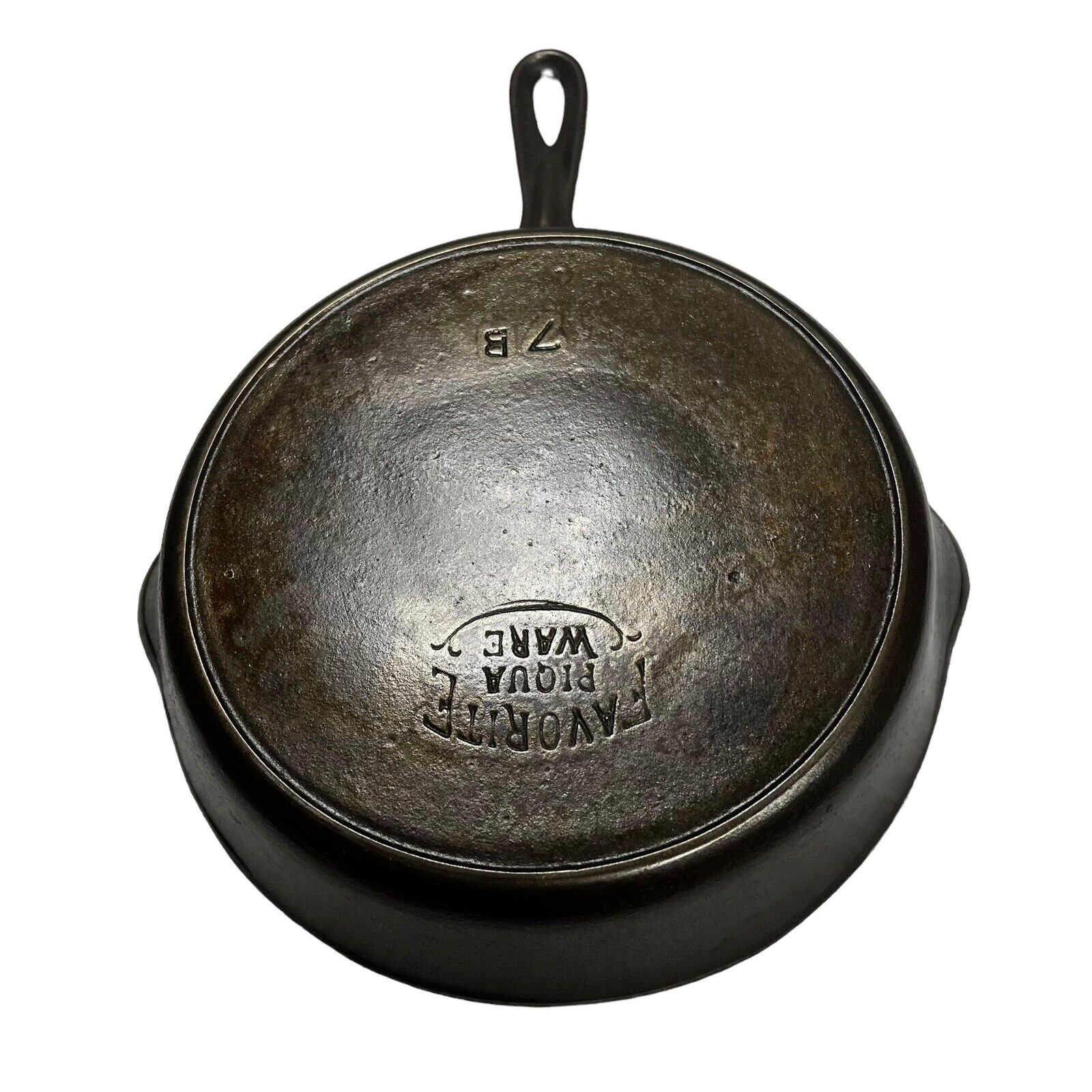 Favorite Piqua Ware Thin, Light & Smooth Cast Iron Skillet Frying Pan 