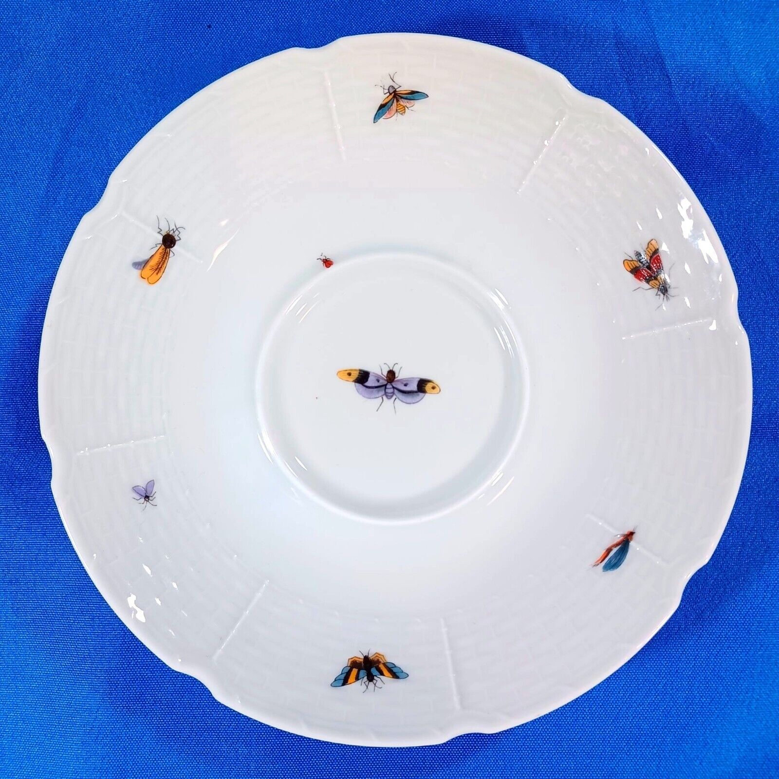 Limoges Raynaud Ceralene Les Oiseauxs Saucer Single Replacement Butterflies Bugs