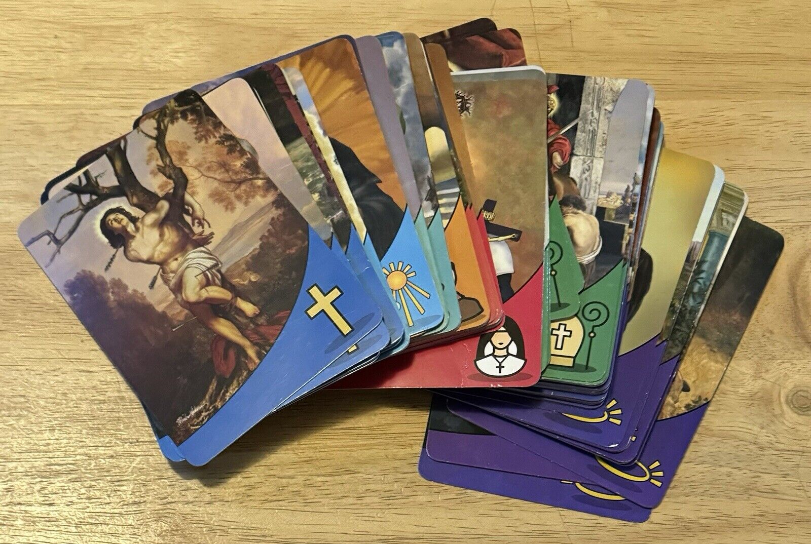 Vintage Christian Religious Art Cards - 95 Cards Total